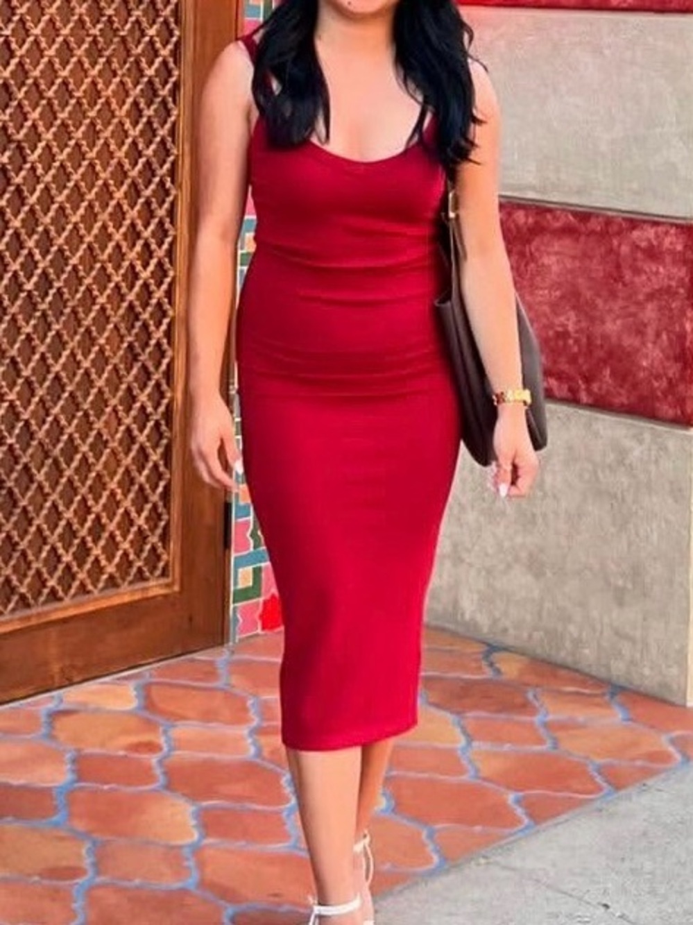 Forever 21 Ribbed Slip Midi Dress